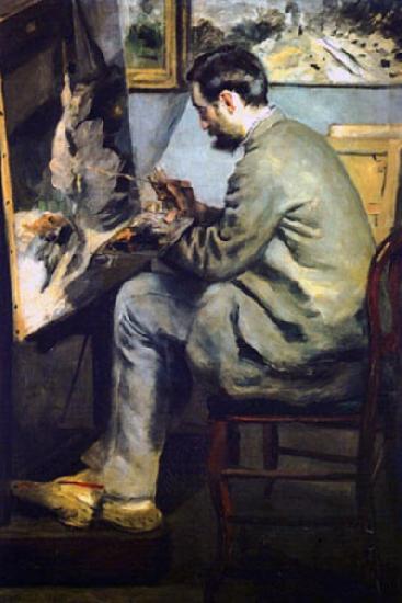 Pierre Auguste Renoir Portrait of Jean Frederic Bazille oil painting image